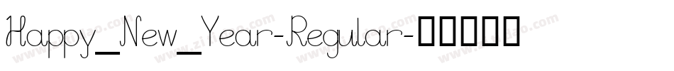 Happy_New_Year-Regular字体转换
