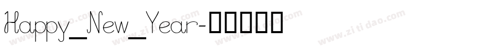 Happy_New_Year字体转换