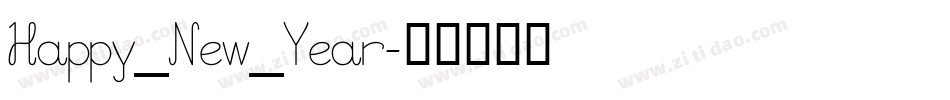 Happy_New_Year字体转换