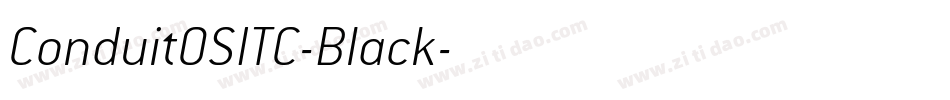 ConduitOSITC-Black字体转换