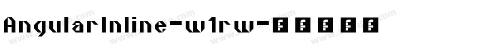 AngularInline-w1rw字体转换