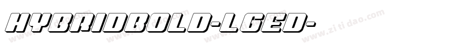 HybridBold-lgEd字体转换