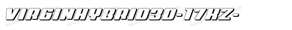 VirginHybrid3D-17XZ字体转换