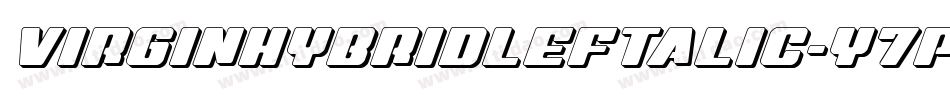 VirginHybridLeftalic-Y7Pv字体转换