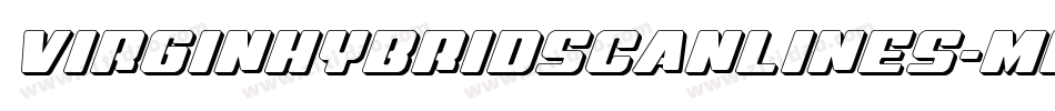 VirginHybridScanlines-Mn3r字体转换