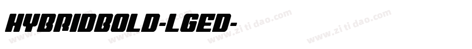 HybridBold-lgEd字体转换