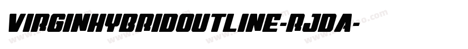 VirginHybridOutline-rjDA字体转换