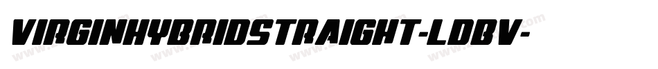 VirginHybridStraight-lDBV字体转换