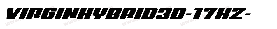 VirginHybrid3D-17XZ字体转换