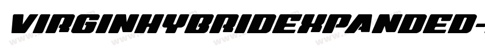 VirginHybridExpanded-BxX5字体转换