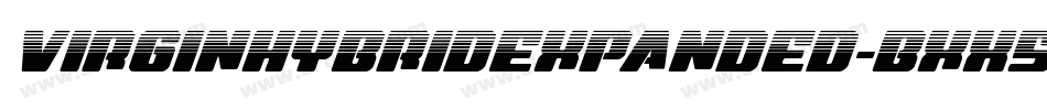 VirginHybridExpanded-BxX5字体转换