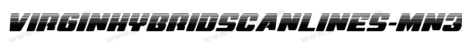 VirginHybridScanlines-Mn3r字体转换