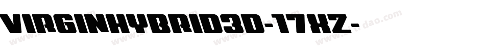 VirginHybrid3D-17XZ字体转换