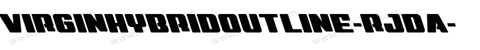 VirginHybridOutline-rjDA字体转换