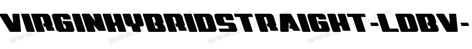 VirginHybridStraight-lDBV字体转换