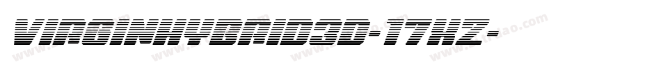 VirginHybrid3D-17XZ字体转换