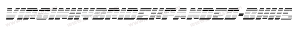 VirginHybridExpanded-BxX5字体转换
