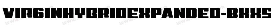 VirginHybridExpanded-BxX5字体转换