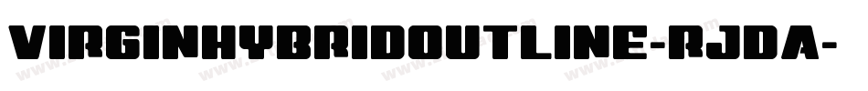 VirginHybridOutline-rjDA字体转换