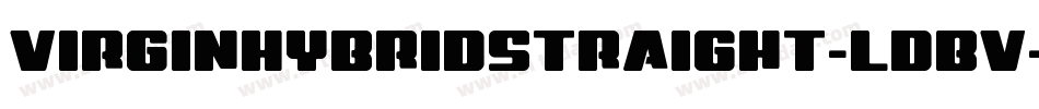 VirginHybridStraight-lDBV字体转换
