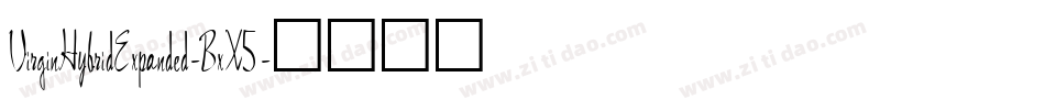 VirginHybridExpanded-BxX5字体转换