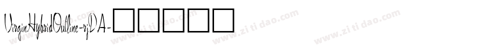 VirginHybridOutline-rjDA字体转换