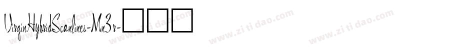VirginHybridScanlines-Mn3r字体转换
