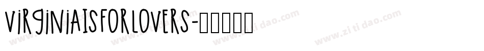 VirginiaIsForLovers字体转换