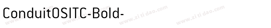ConduitOSITC-Bold字体转换