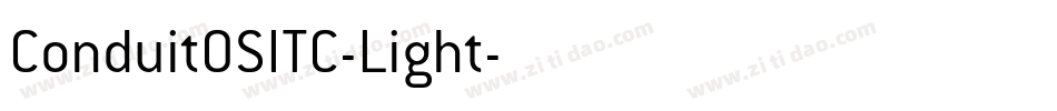 ConduitOSITC-Light字体转换