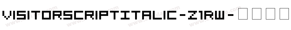 VisitorScriptItalic-z1Rw字体转换
