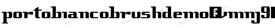 PortoBiancoBrushDemo-vmnj9字体转换