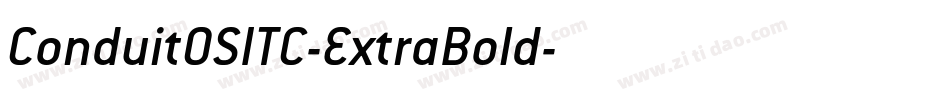 ConduitOSITC-ExtraBold字体转换