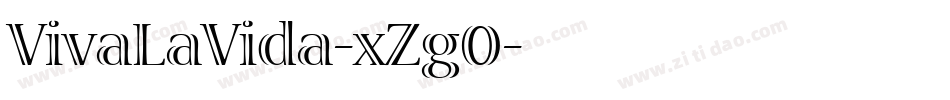 VivaLaVida-xZg0字体转换