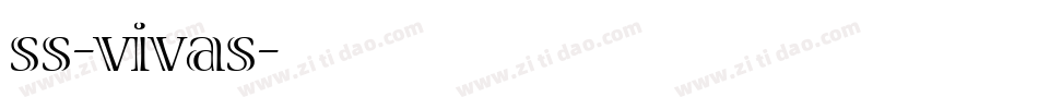 ss-vivas字体转换
