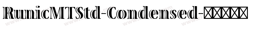 RunicMTStd-Condensed字体转换