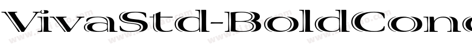 VivaStd-BoldCondensed字体转换