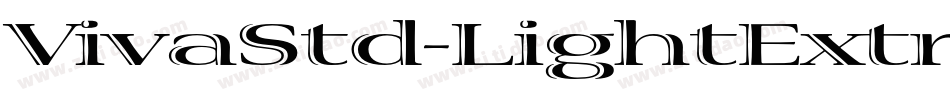 VivaStd-LightExtraExtended字体转换