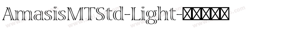 AmasisMTStd-Light字体转换
