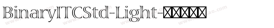 BinaryITCStd-Light字体转换