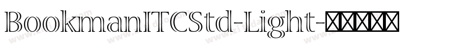BookmanITCStd-Light字体转换