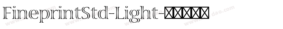 FineprintStd-Light字体转换
