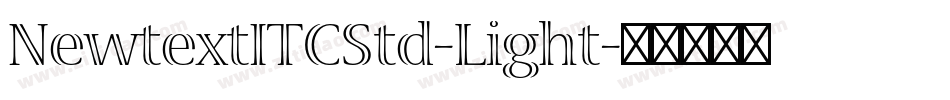 NewtextITCStd-Light字体转换