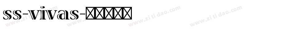 ss-vivas字体转换
