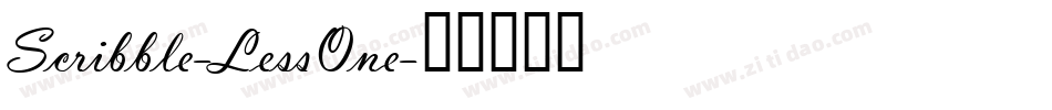 Scribble-LessOne字体转换
