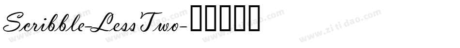Scribble-LessTwo字体转换
