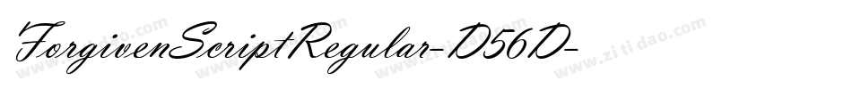 ForgivenScriptRegular-D56D字体转换