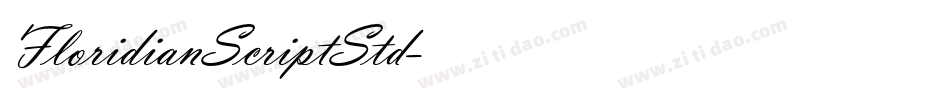 FloridianScriptStd字体转换