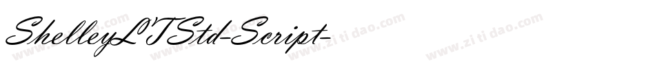 ShelleyLTStd-Script字体转换