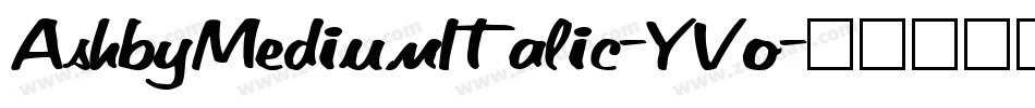 AshbyMediumItalic-YVo字体转换